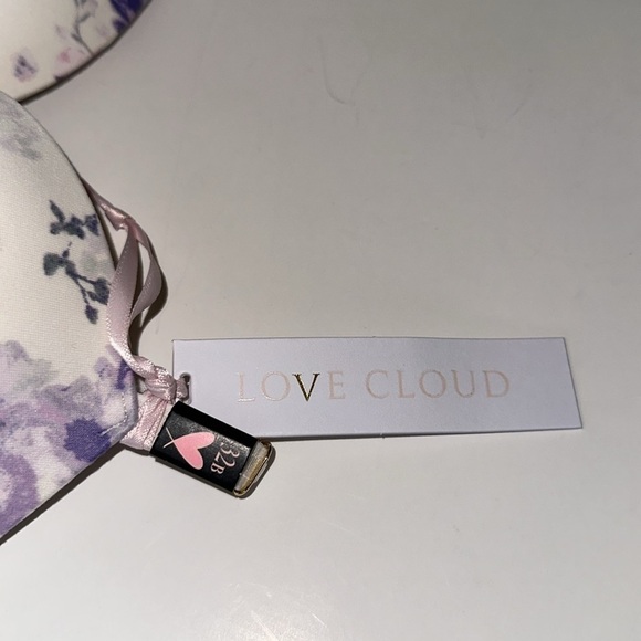 Victoria’s Secret Love cloud, floral prints on cream push-up bra Sz 32 B - Picture 5 of 5